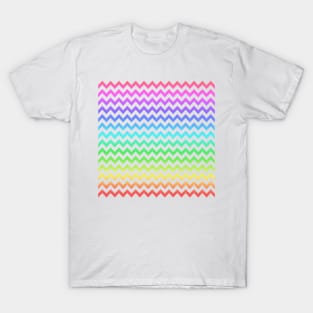 Rainbow Chevron pattern T-Shirt